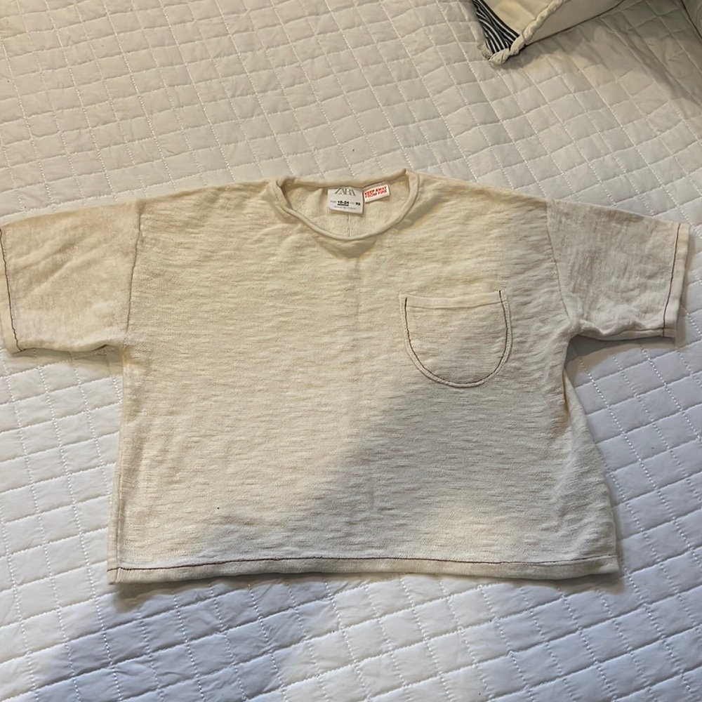 Zara cream shirt/sweater